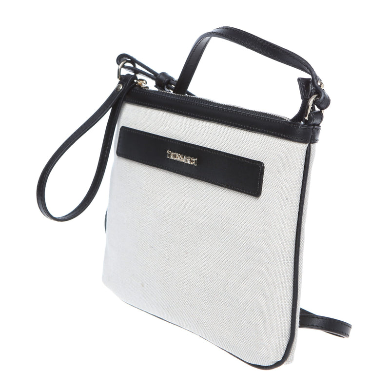 White Cotton Crossbody Bag
