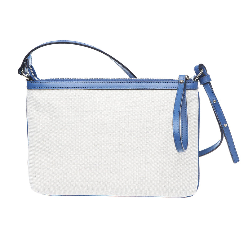 White Cotton Crossbody Bag