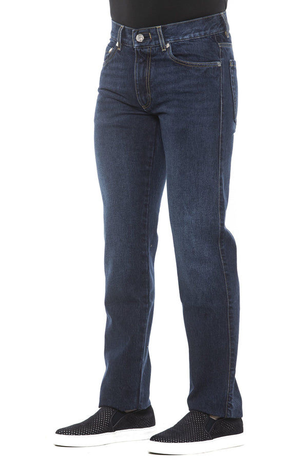 Blue Cotton Jeans & Pant