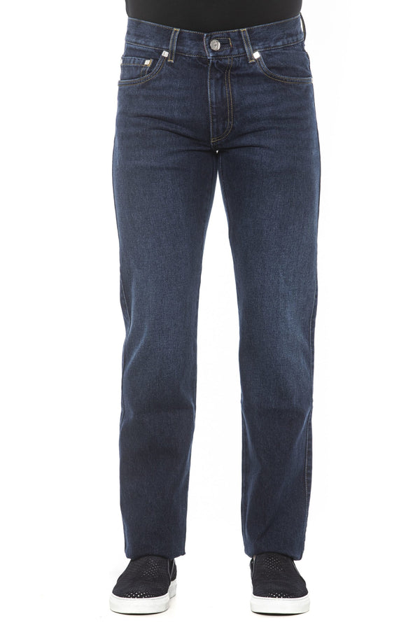 Blue Cotton Jeans & Pant