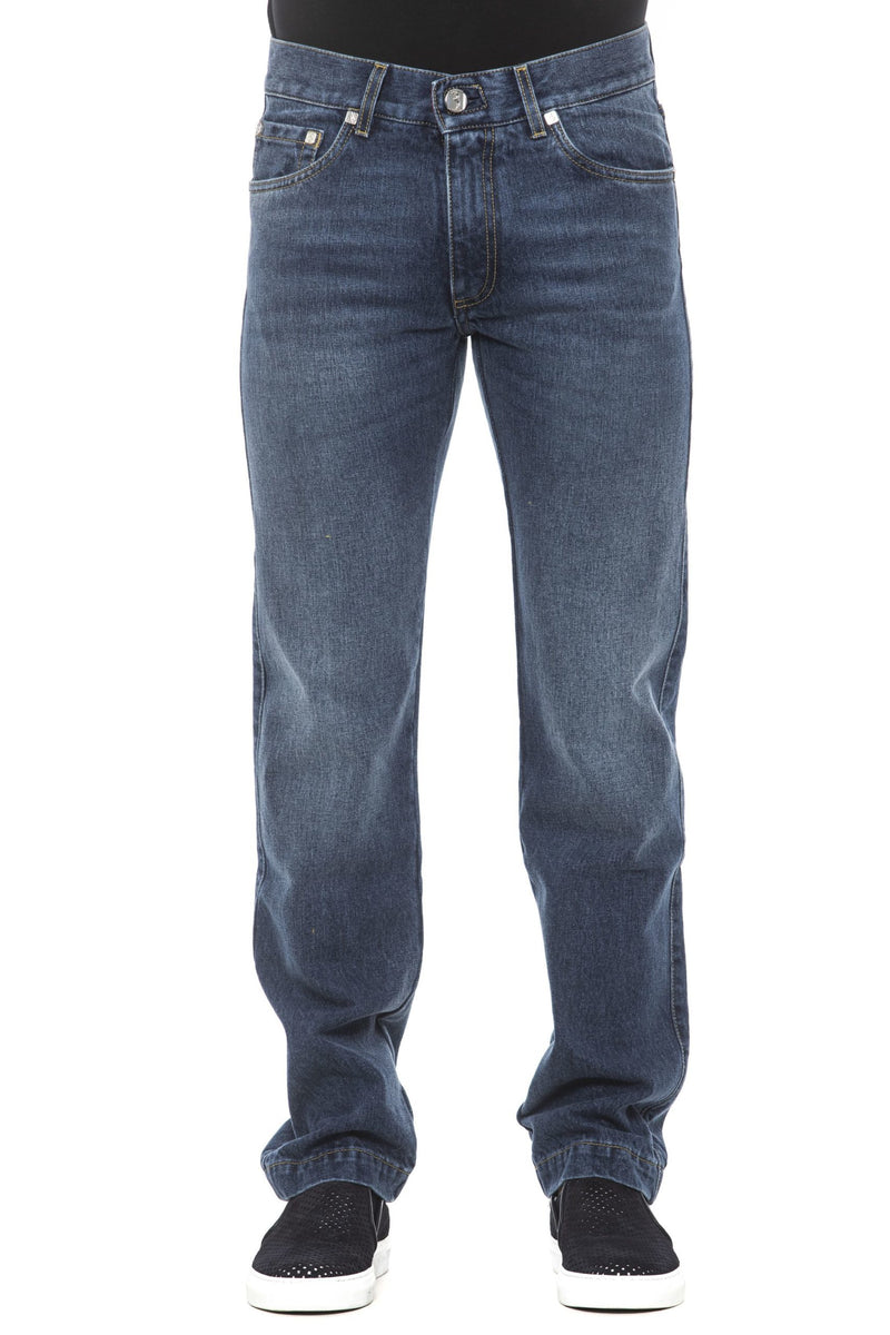 Blue Cotton Jeans & Pant