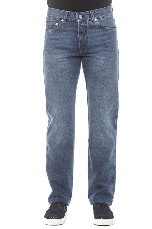 Blue Cotton Jeans & Pant