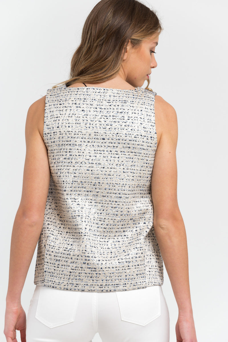 Beige Acetate Tops & T-Shirt