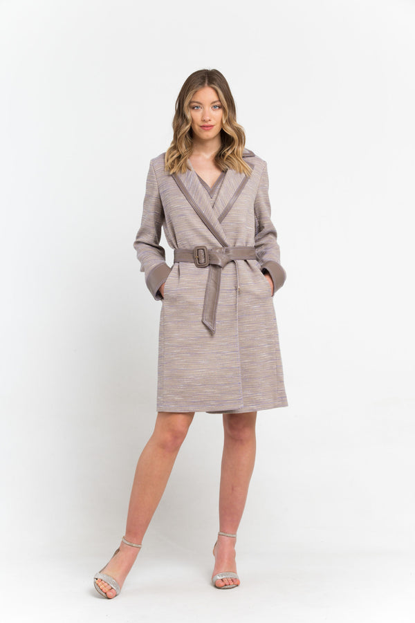 Beige Cotton Jackets & Coat