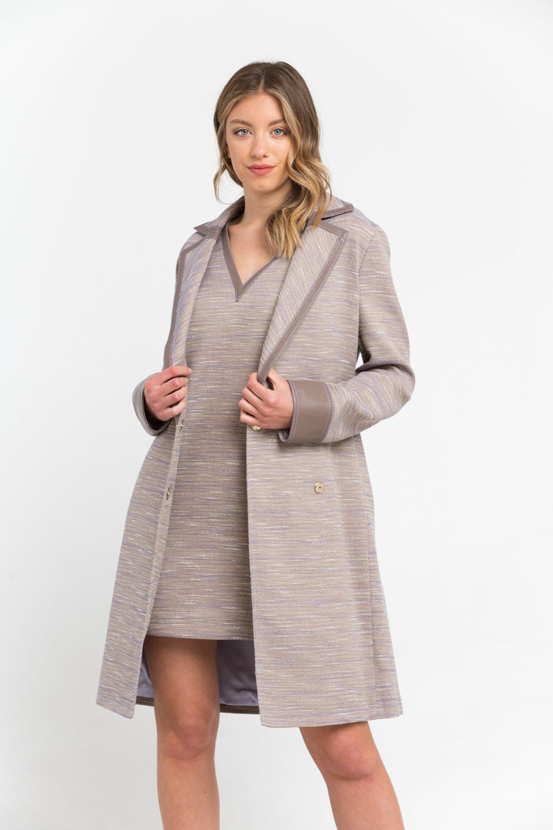 Beige Cotton Jackets & Coat
