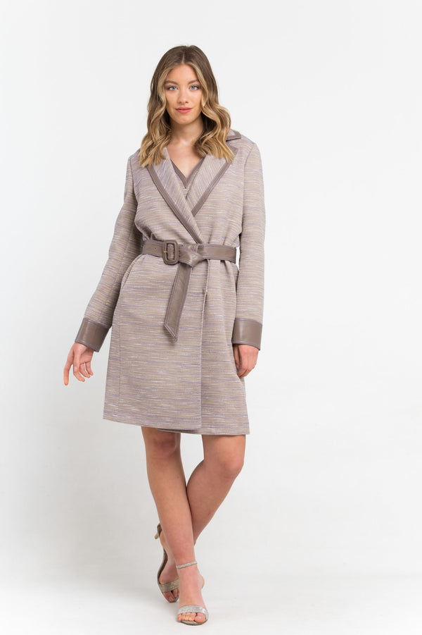 Beige Cotton Jackets & Coat
