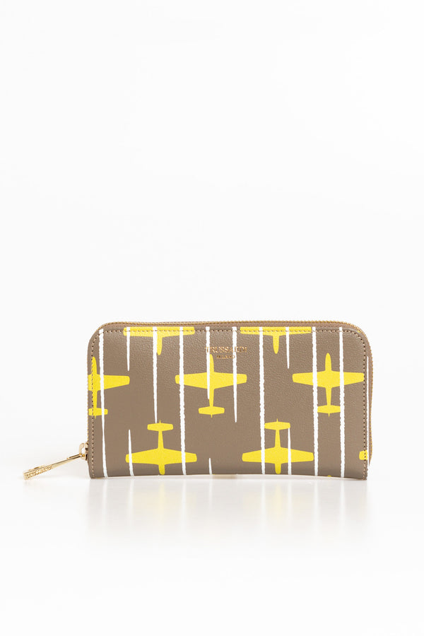 Beige Leather Wallet
