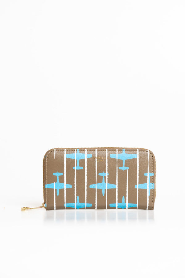 Beige Leather Wallet