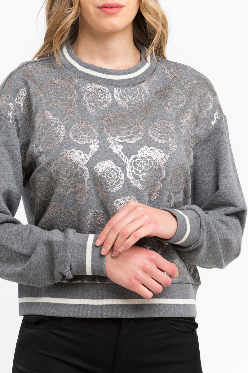 Gray Cotton Sweater