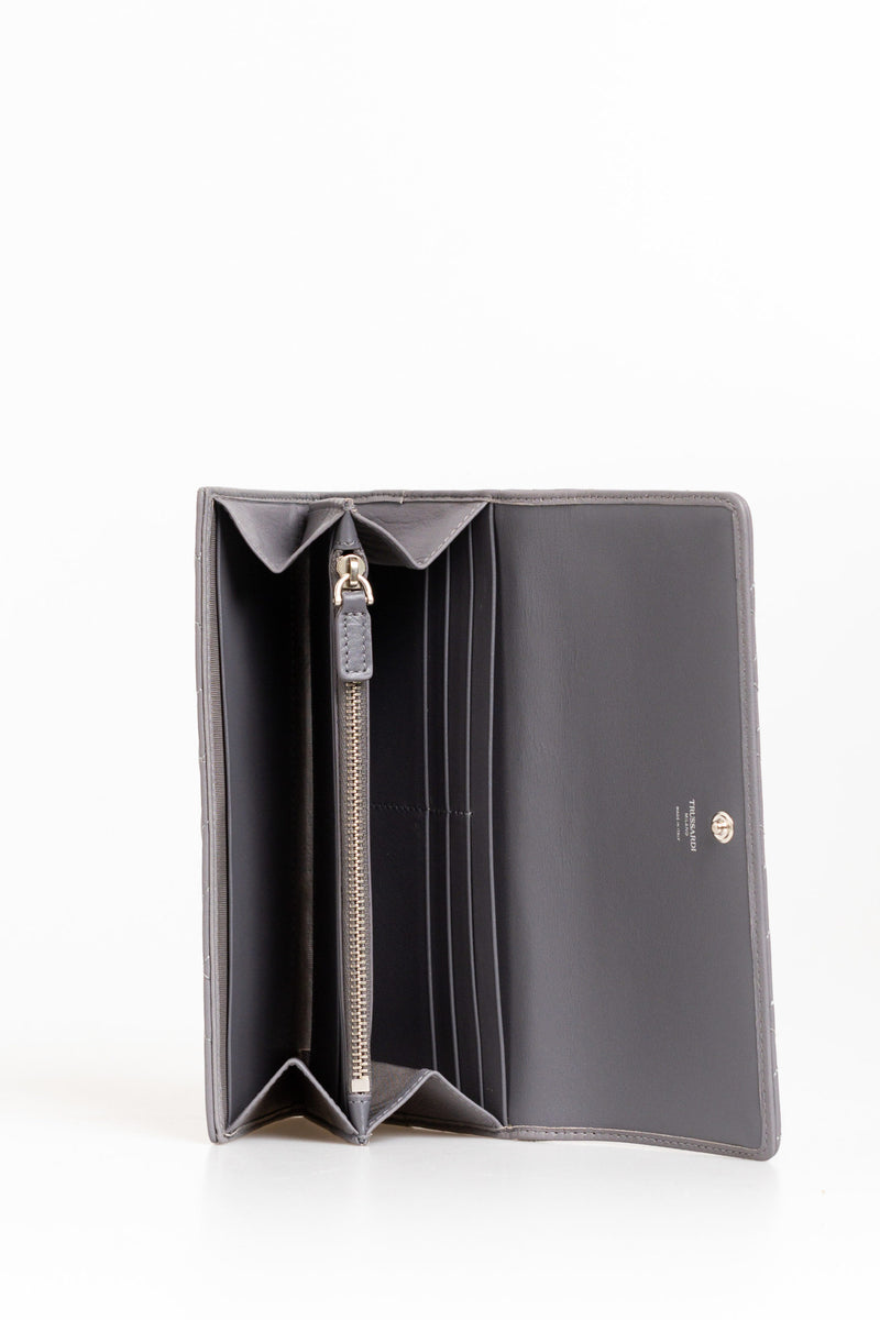 Grey Leather Wallet