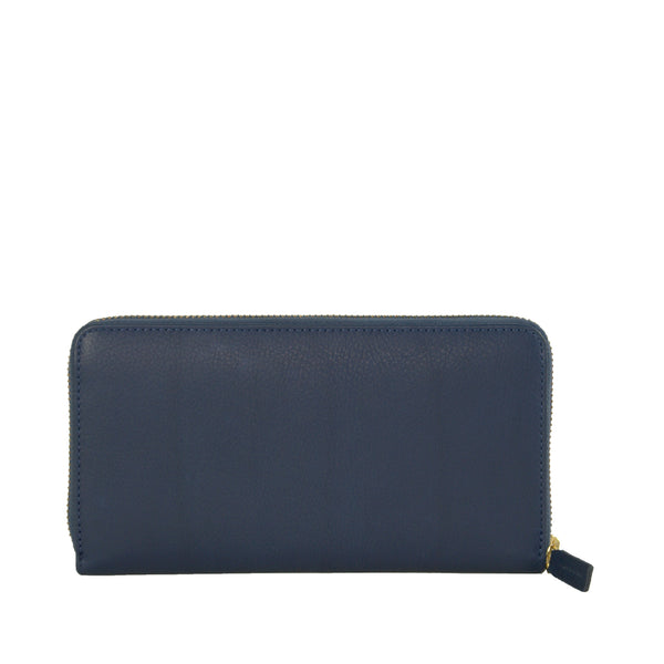 Blu Calfskin Wallet