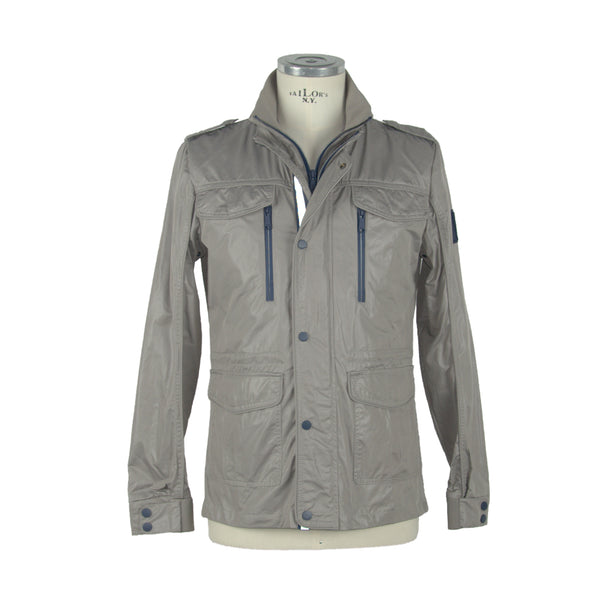 Gray Polyester Jacket