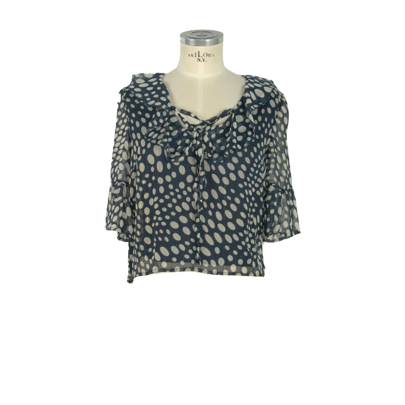 Blue Polyester Shirt