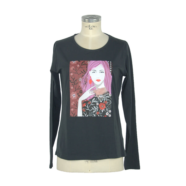 Blue Cotton Tops & T-Shirt