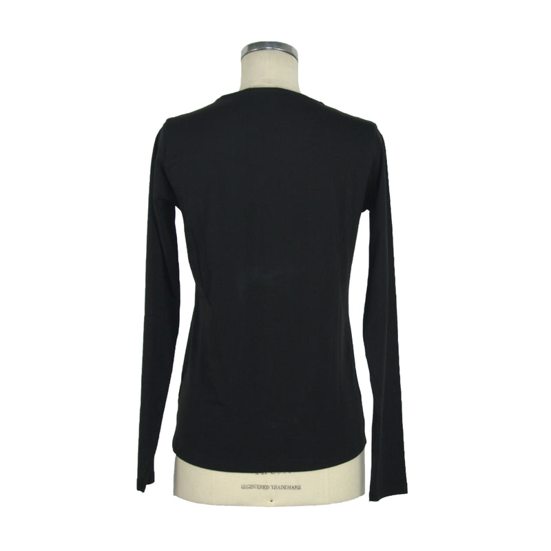 Black Cotton Tops & T-Shirt