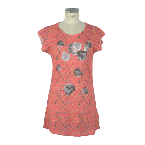 Pink Polyester Dress