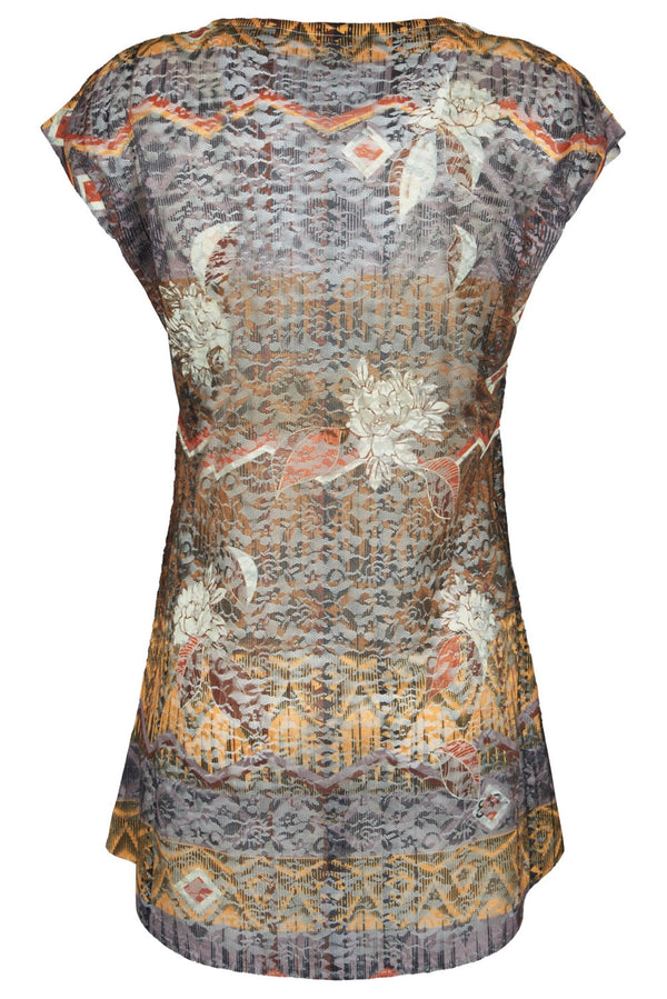 Brown Polyester Dress