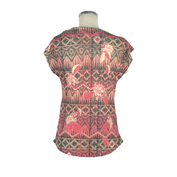 Pink Polyester Tops & T-Shirt