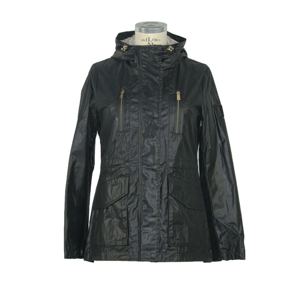 Black Polyester Jackets & Coat