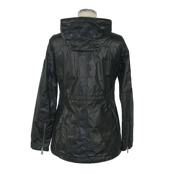 Black Polyester Jackets & Coat