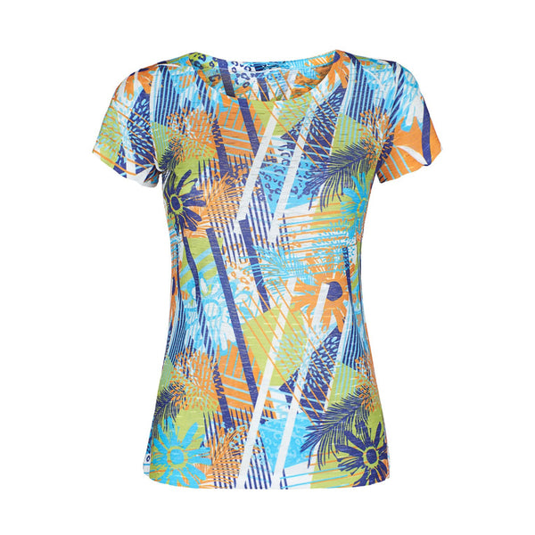 Multicolor Polyester Tops & T-Shirt