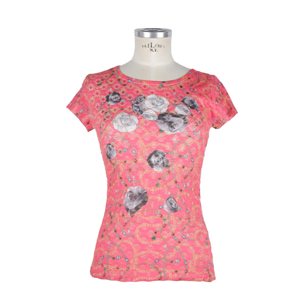 Pink Polyester Tops & T-Shirt