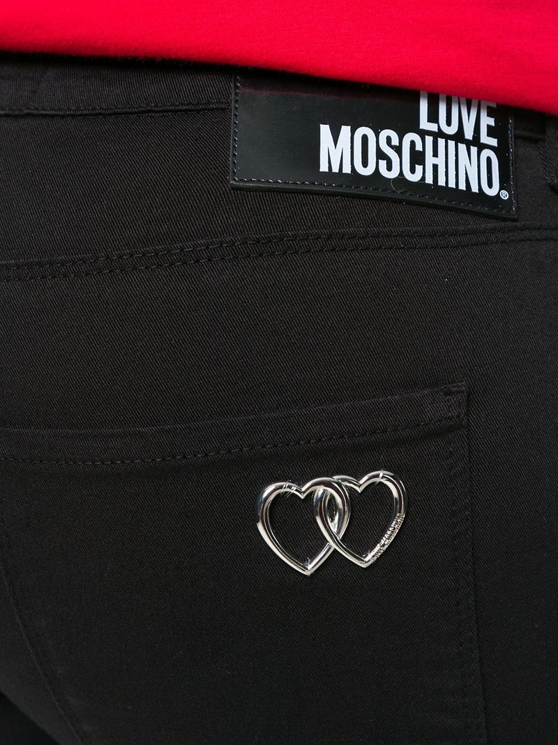 Black Cotton Jeans & Pant