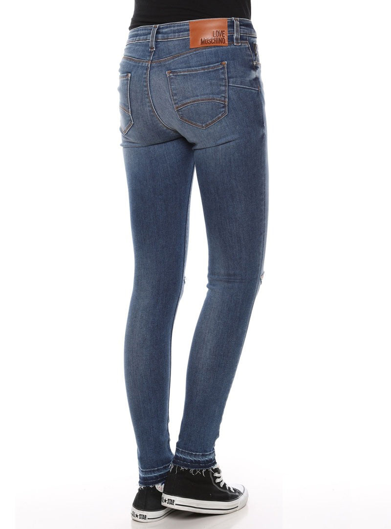 Blue Cotton Jeans & Pant