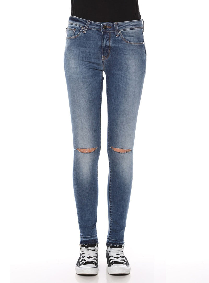 Blue Cotton Jeans & Pant