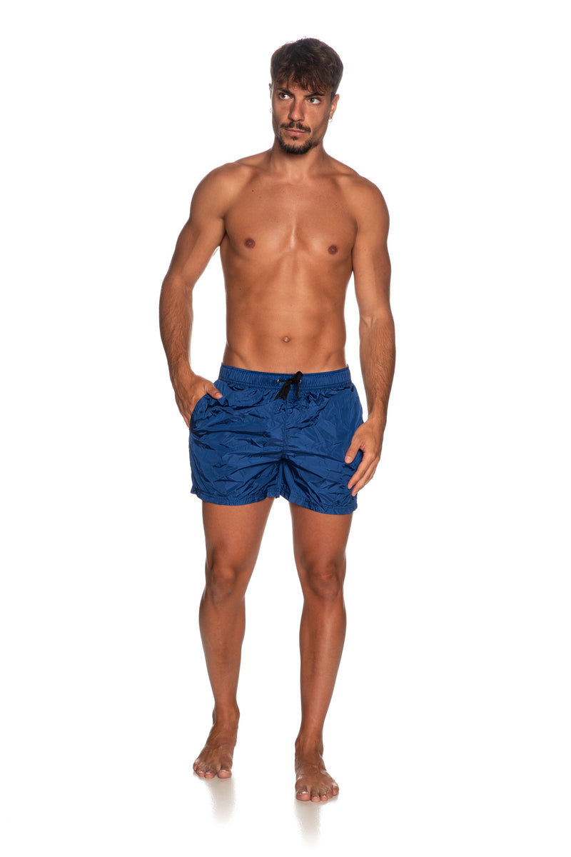 Blue Nylon Swimwear