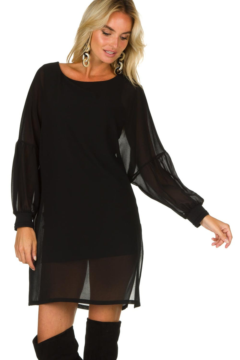 Black Polyester Dress