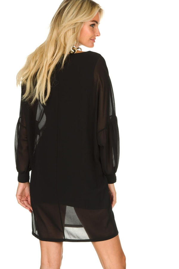 Black Polyester Dress