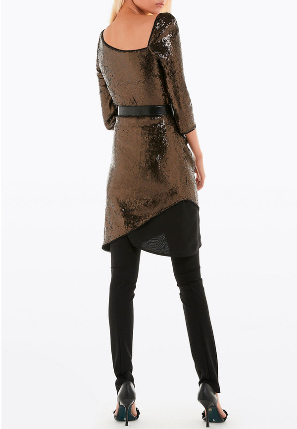 Brown Viscose Dress