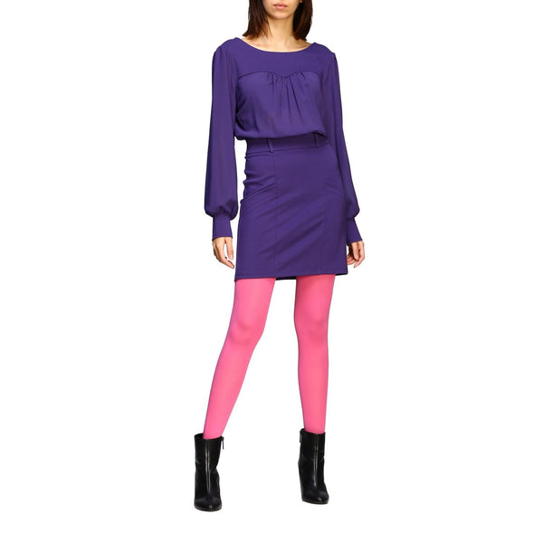Purple Viscose Dress