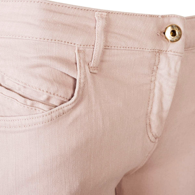 Beige Cotton Jeans & Pant
