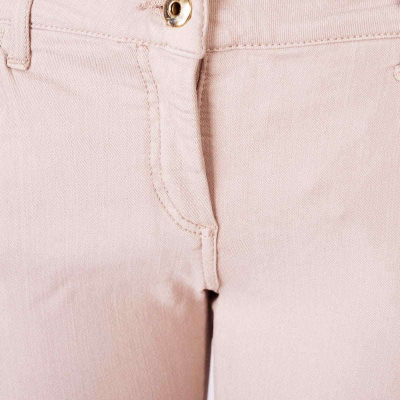 Beige Cotton Jeans & Pant