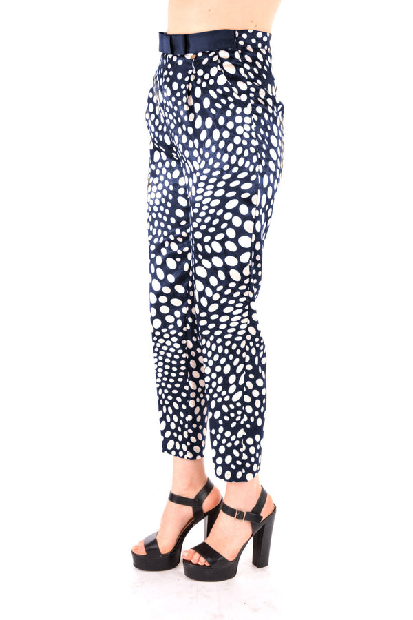 Blue Polyester Jeans & Pant