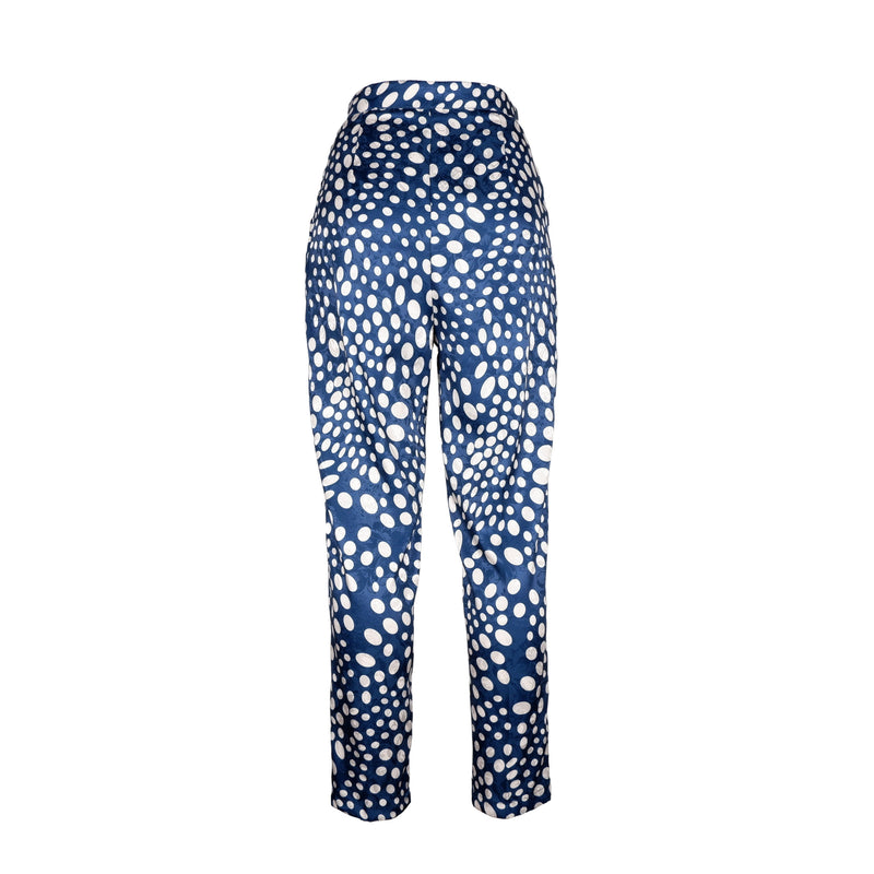 Blue Polyester Jeans & Pant