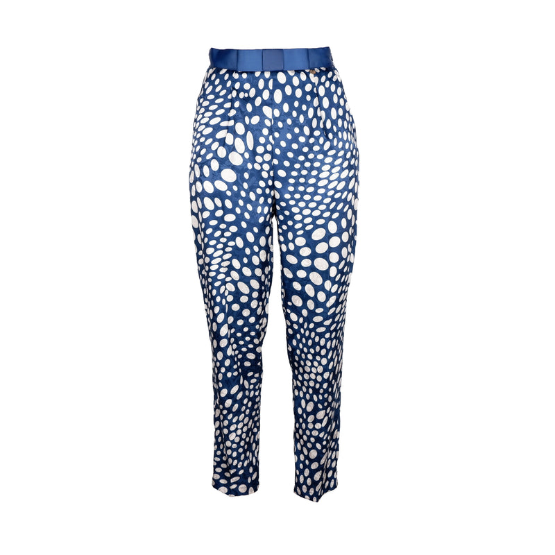 Blue Polyester Jeans & Pant