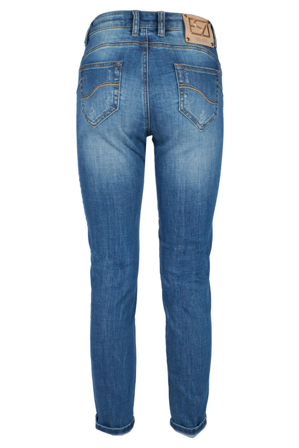 Blue Cotton Jeans & Pant