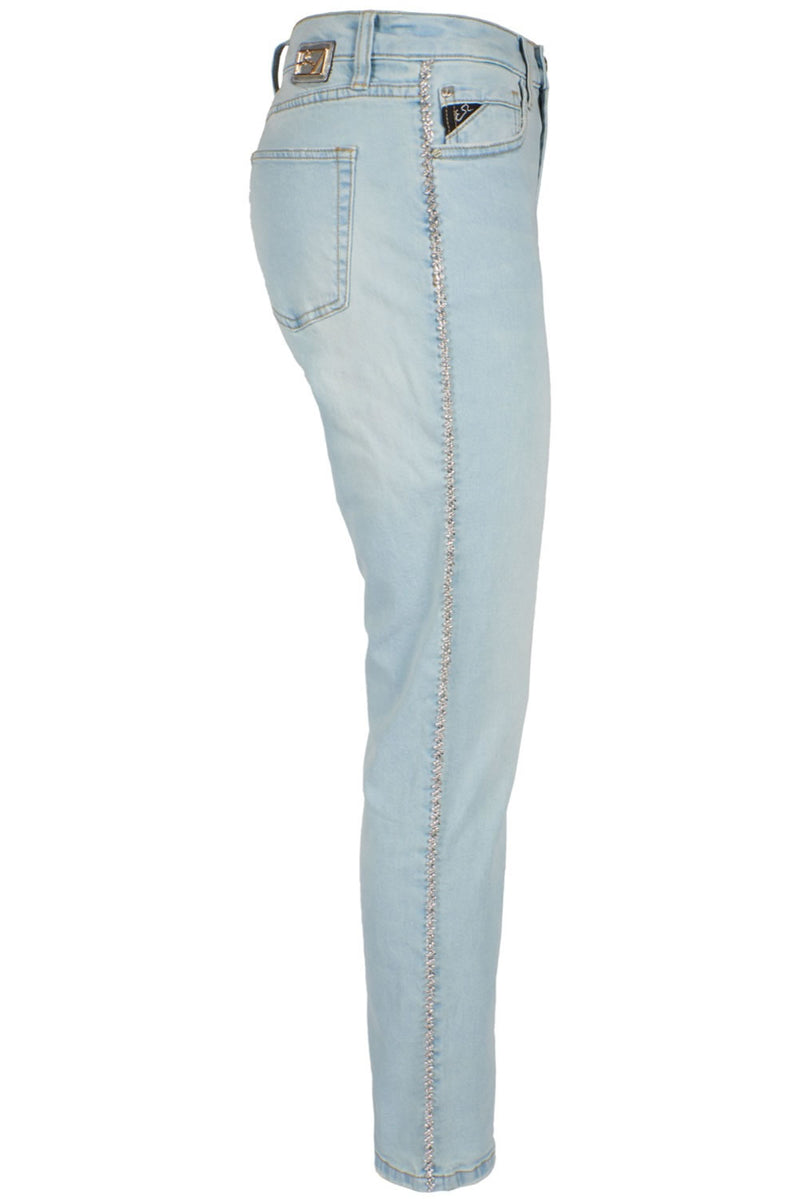 Light Blue Cotton Jeans & Pant