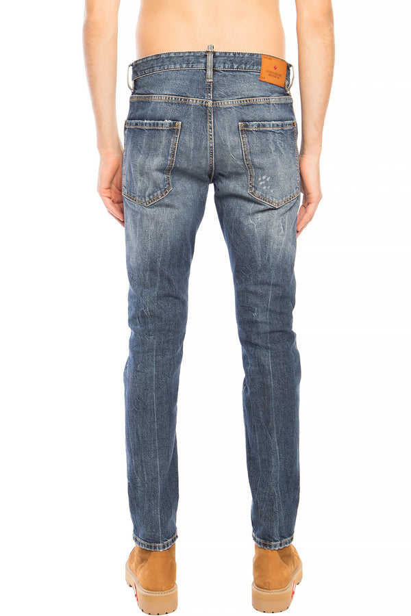 Blue Cotton Jeans & Pant