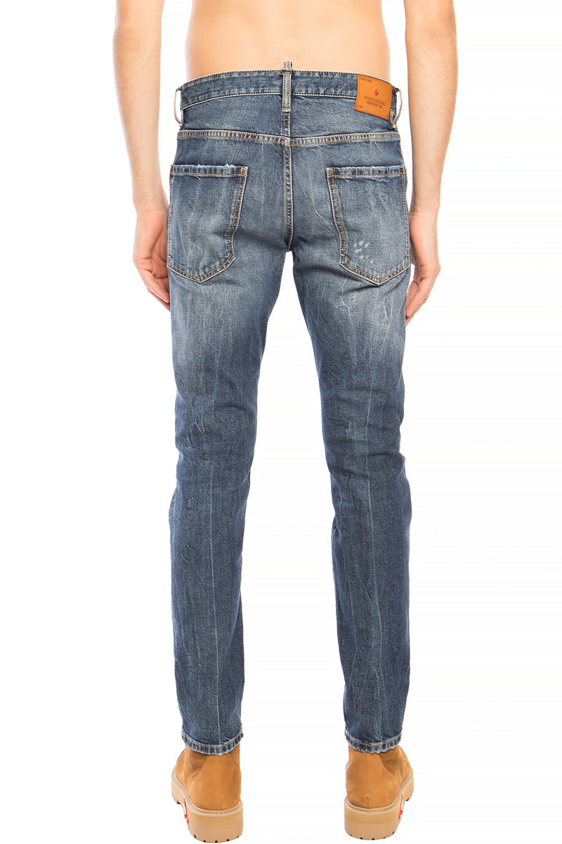 Blue Cotton Jeans & Pant