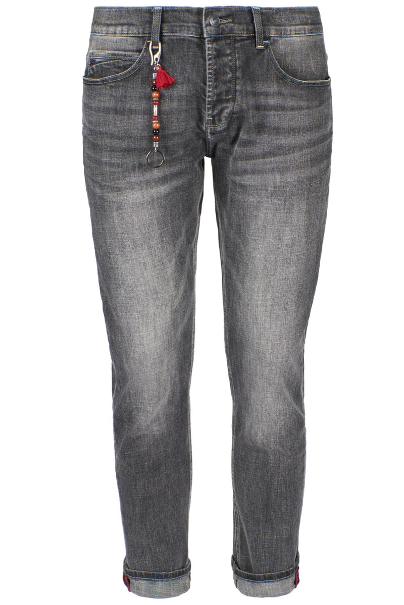 Black Cotton Jeans & Pant