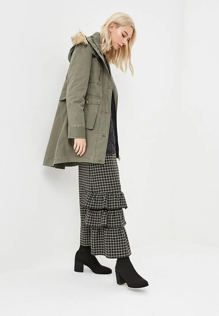 Green Cotton Jackets & Coat