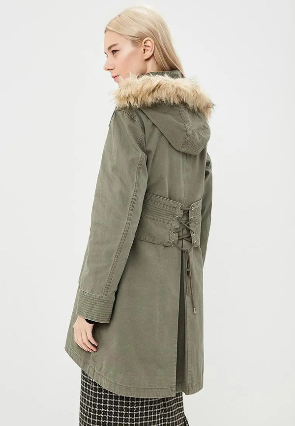 Green Cotton Jackets & Coat