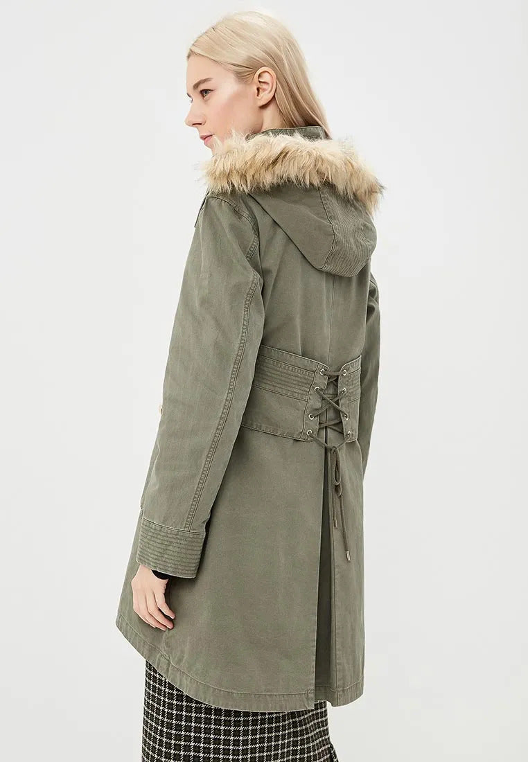 Green Cotton Jackets & Coat