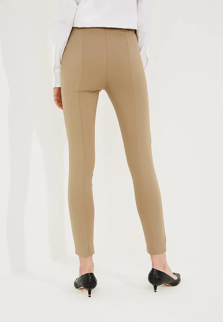 Brown Cotton Jeans & Pant