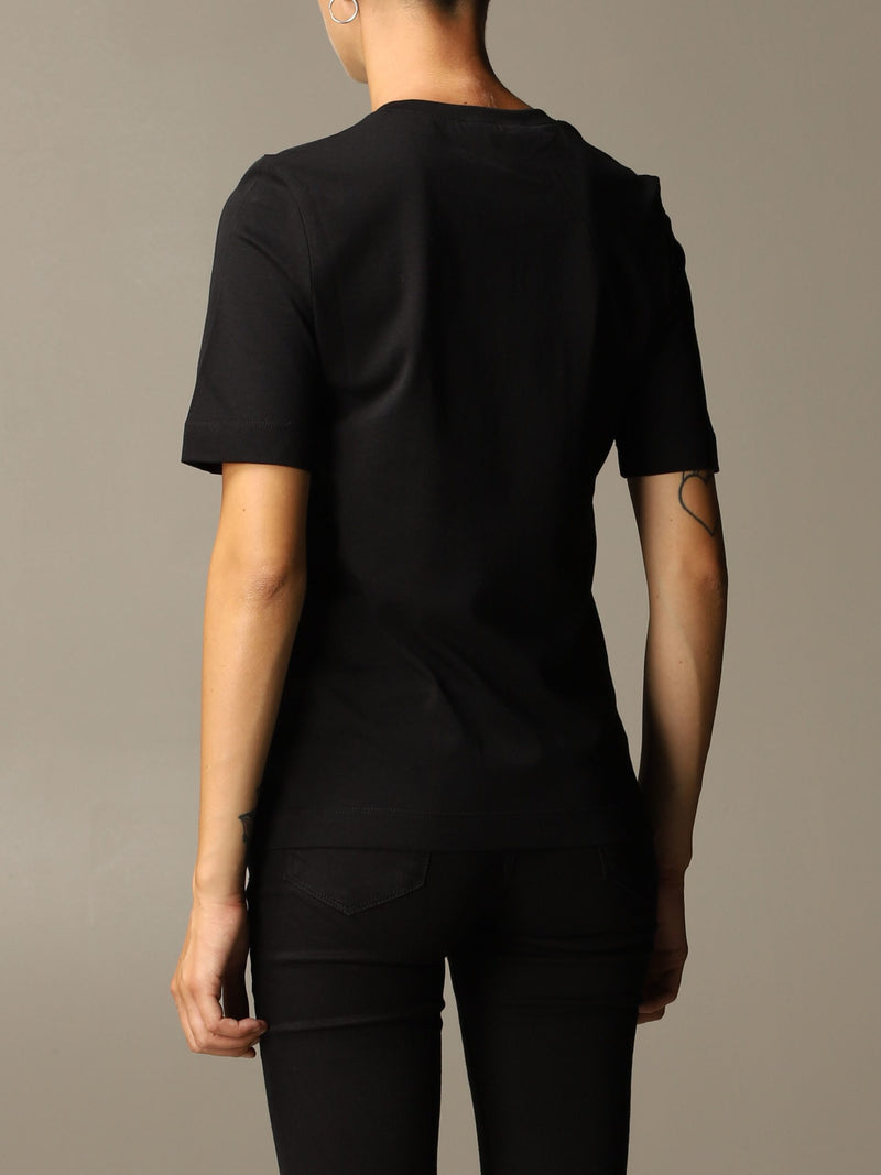 Black Cotton Tops & T-Shirt