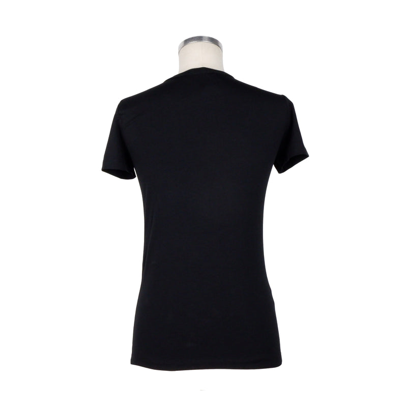 Black Cotton Tops & T-Shirt